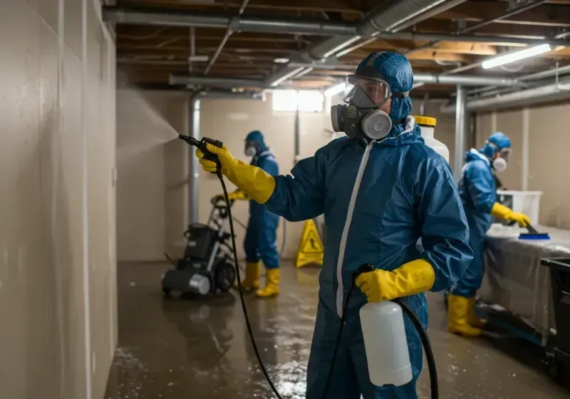 Basement Sanitization and Antimicrobial Treatment process in Lynn Haven, FL